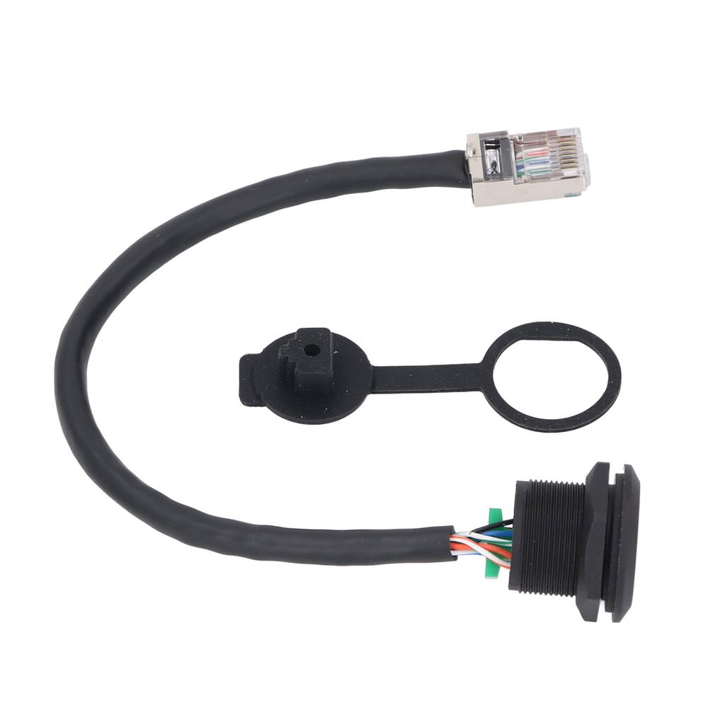 8 Pin Female Connector Cable E13 Thread To RJ45 8 Pin Male Straight Head Unshielded PVC Connector Ca