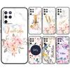 ПЕРСОНАЛИЗИРОВАННЫЙ чехол с цветочной буквой имени Для OPPO A98 A78 A79 A16 A76 A96 A5 A9 A53 A17 A77 A15 A52 A72 A74 A94 A54S A57S