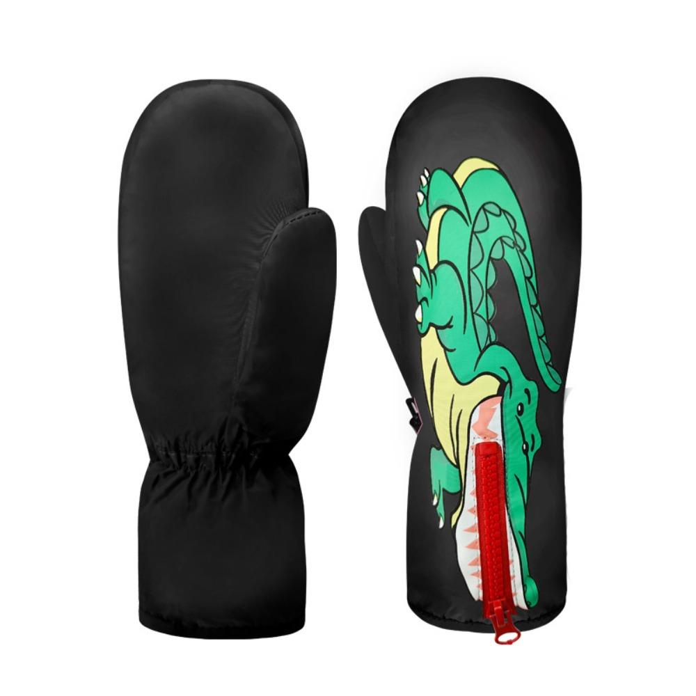 Теплые лыжные перчатки Ветрозащитные хлопковые перчатки Лыжные аксессуары Детские перчатки Катание на коньках