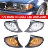 Car Turn Light Corner Marker Parking Light Lamp Trim For BMW 3 Series E46 318i 320i 325i 330i 2002-2005 63137165859 63137165860