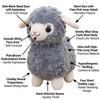 /ODM Gray Sheep Plush Toy Cute Standing Lamb Stuffed Animal