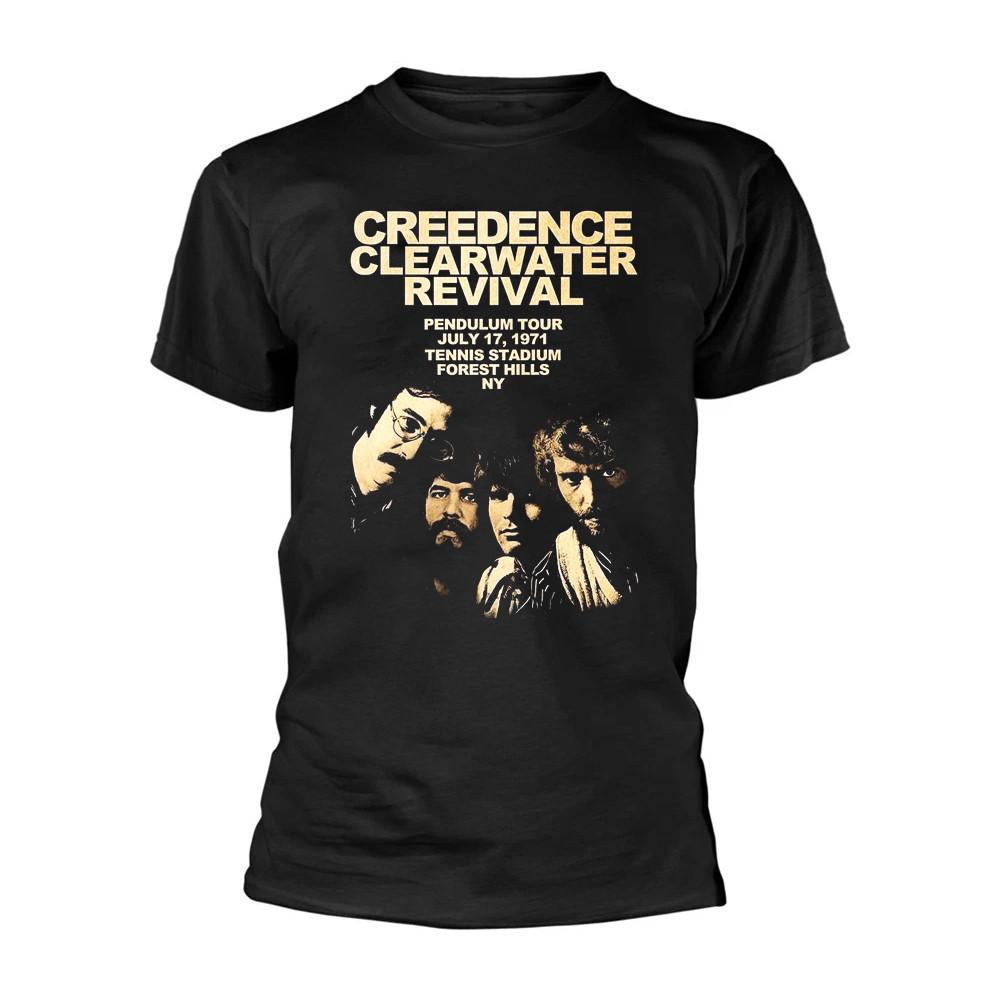 Creedence Clearwater Revival Черная хлопковая футболка Полный размер S-5XL SN192 Унисекс футболка