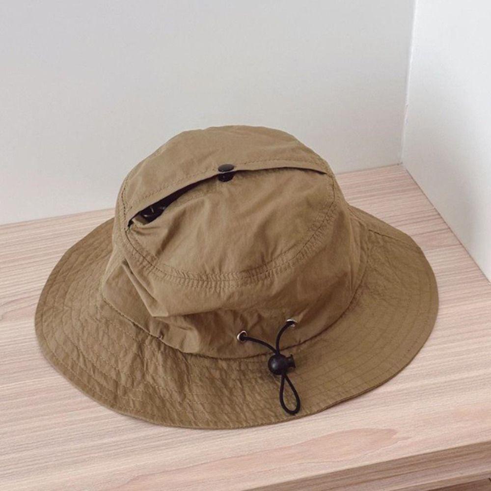 Korean Style Baby Sun Protection Cap Candy Color Children Fishman Hat Ins Kids Bucket Hat Spring