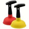 PVC Sink & Drain Plunger -2pcs, Multi-Purpose Pipe Clog Remover for Kitchen and Bathroom, Efficient Toilet Unclogger