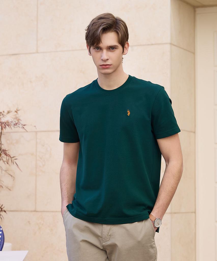 USPOLOASSN Summer Pq Round T-Shirt_Deep Green