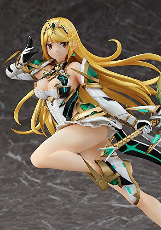 Xenoblade 2 Hikari 17 масштаб АБС и ПВХ окрашенная готовая фигурка со специальным постаментом в комплекте Перепродажа вторичный заказ