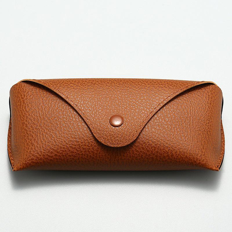 Fashionable Eyeglass Pouch Soft PU Leather Sunglasses Case for Men and Women On-the-Go