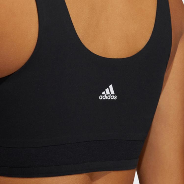 adidas Низкоинтенсивная дышащая спортивная майка для йоги женские топы черные GL0609