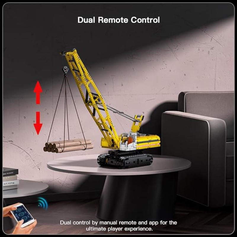 MOULD KING 15069 и 15070 MK, строительные наборы для гусеничного крана, строительные блоки, модель строительной техники с мотором, подарочная игрушка для детей от 8 лет (1292+ штук)