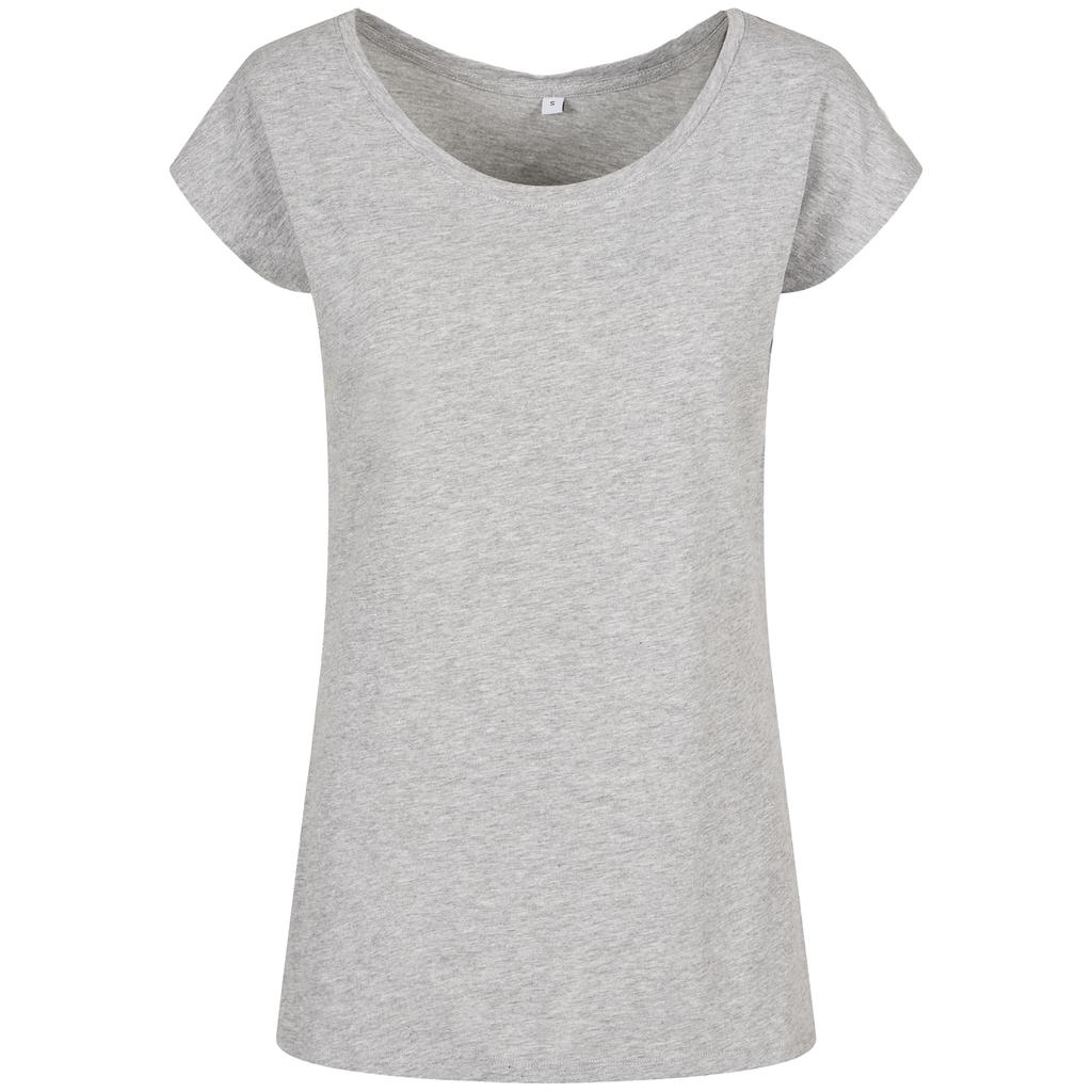 Build Your Brand Womens/Ladies Wide Neck T-Shirt