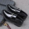 Large Size 4 Men's Shoes Spring Men's Business Casual Leather Shoes One Pedal Lazy Beanie Shoes