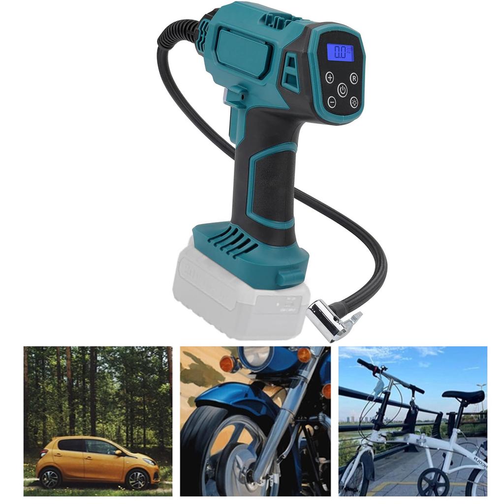 120PSI Автомобильный насос Цифровой дисплей Многофункциональный беспроводной портативный насос для шин BL1820 BL1830 BL