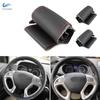 For Hyundai Tucson Ix35 2011 2012 2013 2014 2015 Hand-stitched Car Interior Steering Wheel Cover Perforated Leather