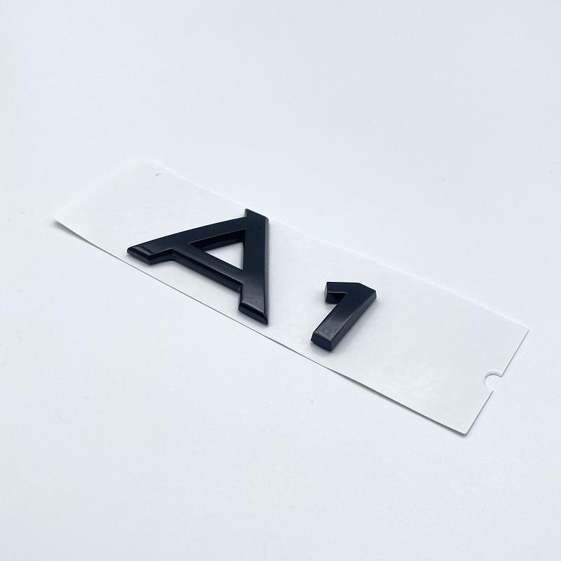 Chrome Black ABS Numbers Letters Emblem for 3F A1 Series 35TFSI 45TFSI 50TFSI 55TFSI Car Trunk Rear Logo StickerD4