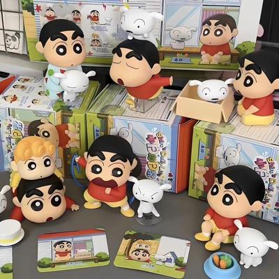 Мелок Шин-чан: Фигурка-сюрприз Shiro's Life - Модная игрушка-кукла и настольное украшение в подарок