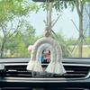 Macrame Rainbow Charm Boho Felt Ball Wood Bead Essential Oils Diffuser Interior Decor Handmade Car Accessories Colorful Hanging Air Freshener
