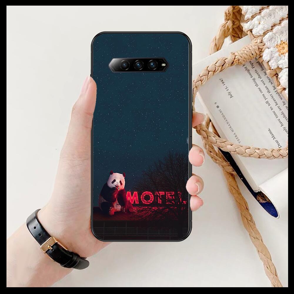 Супер милый чехол для телефона с пандой для xiaomi redmi Black Shark 4 Pro 2 3 3s, чехлы Helo, черный силиконовый чехол на заднюю панель Prett, мини-чехол