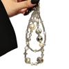 Hanging Cord Mobile Phone Lanyard Pearl Bead Cellphone Strap Luxury Y2K Phone Chain  Jewelry Gift