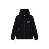 Fila Однотонное лого Легкая Повседневная Спортивная Дышащая Вязаная Толстовка с Капюшоном Мужская Куртка Черная F11M228501F-BK