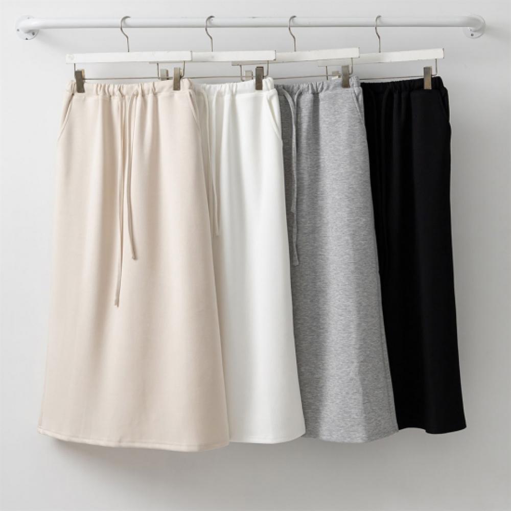 New ArrivAls Open Run Women A Line Solid Color elAstic bAnd fAll Long Skirt