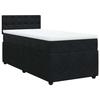 Maison Exclusive - Sommier à lattes de lit avec matelas Noir 100x200 cm Velours