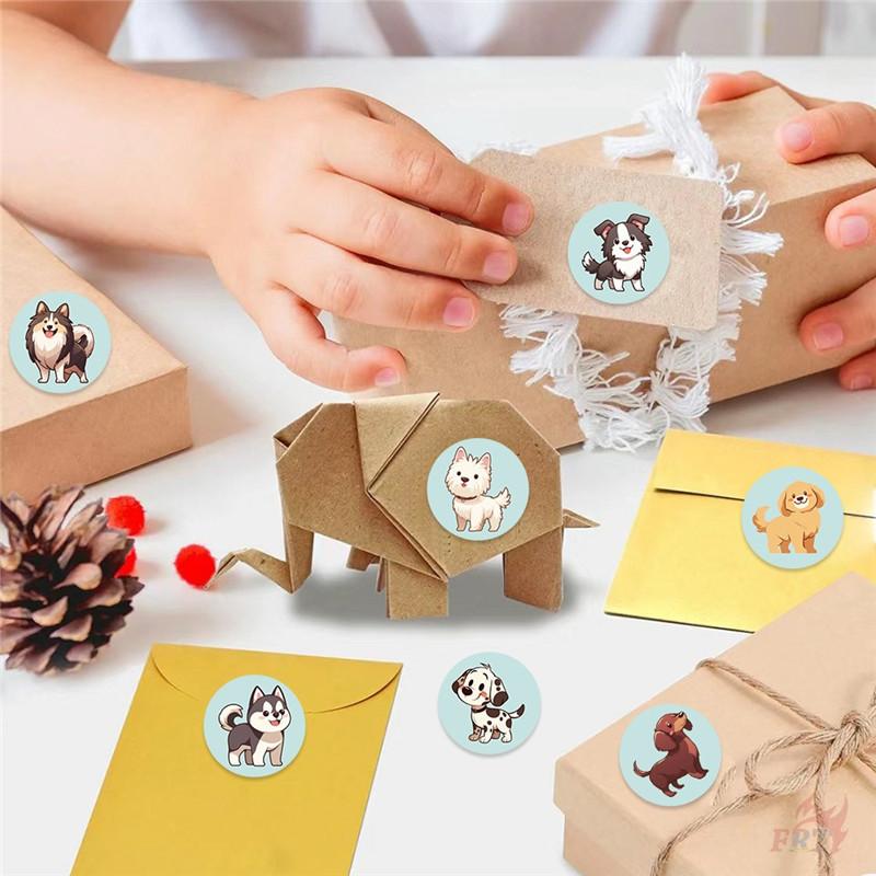 500 шт./рулон Q Pet Dogs Kids Rewards Stickers - DIY Scrapbooks Декор Альбом Запечатывание Этикетки Наклейки