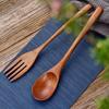 Мороженое Столовые приборы Кухонная Чайная Кофейная Ложка Ложка для помешивания Кофейная Ложка Деревянная Ложка Вилка