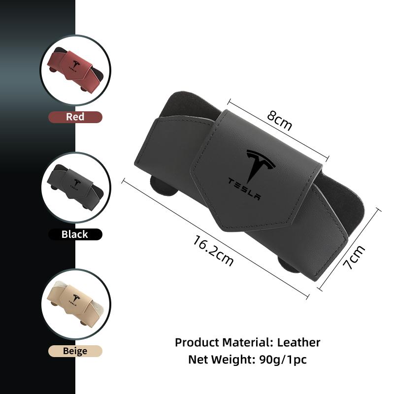PAJL2 Car Valve Glasses Box Sun Visor Glasses Holder Sunglasses Case For Tesla Model 3 Y S X 2021 Roadster Cybertruck Juguete