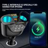Автомобильное зарядное устройство Bluetooth FM-передатчики Прикуриватель Двойной USB QC 3.0 Разветвитель Быстрая зарядка 12 В Автоматические розетки для громкой связи
