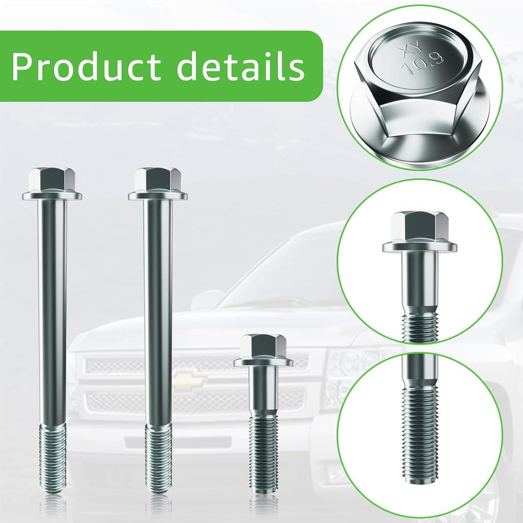 LS Engine Starter Bolts Kit - Long Short LSX LS1 Is Compatible With Camaro Corvette Silverado 4.8L 5.3L 6.0L 6.2L GM 1997-2014 LS Series Engine LS1