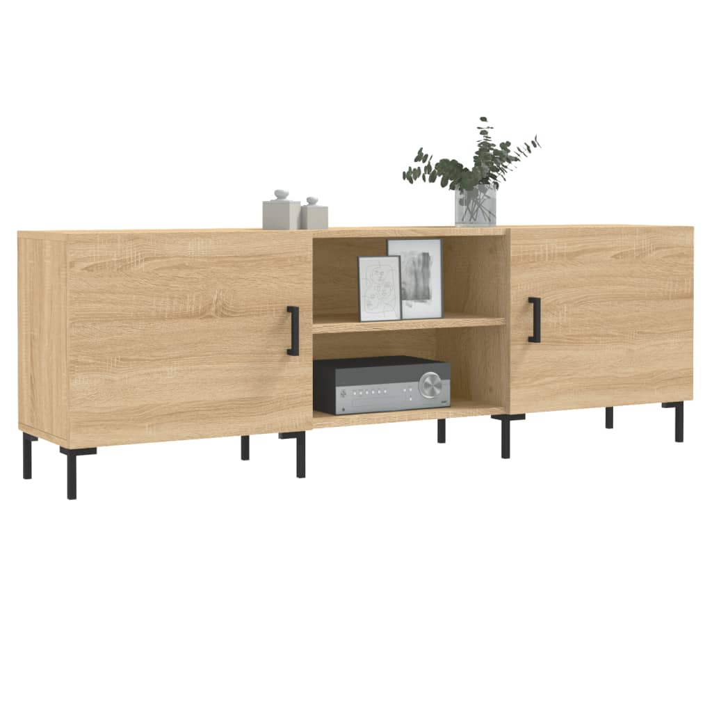 TV Cabinet in Sonoma Oak Finish 150 x 30 x 50 cm Engineered Wood