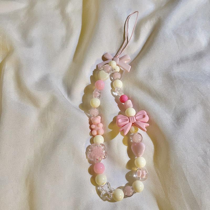 Mobile Phone Lanyard Cellphone Strap Phone Chain Pendant Candy Phone Case Rope Jewelry Keychain for Samsung Huawei iPhone Xiaomi