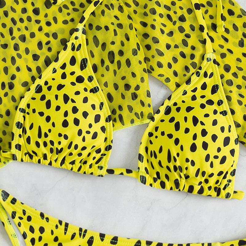 Женский сексуальный купальник из трех частей, купальник-бикини