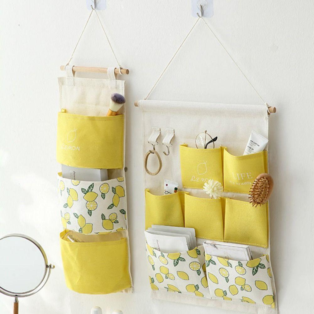 Множество карманов, подвесная сумка, настенные сумки для хранения всякой всячины, прикроватный органайзер для общежития