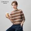 Женский кашемировый свитер в ретро-полоску Komong Boka