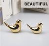 Nordic Abstract Gold Ceramic Bird Figurine Animal Pattern Modern Home Table Decor Living Room Ornament Holiday Gift