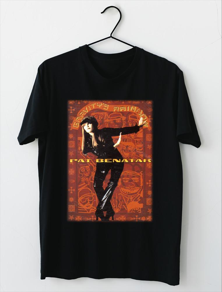 Pat Benatar – Gravity039s Rainbow Black Short Sleeve All Size Shirt AL347