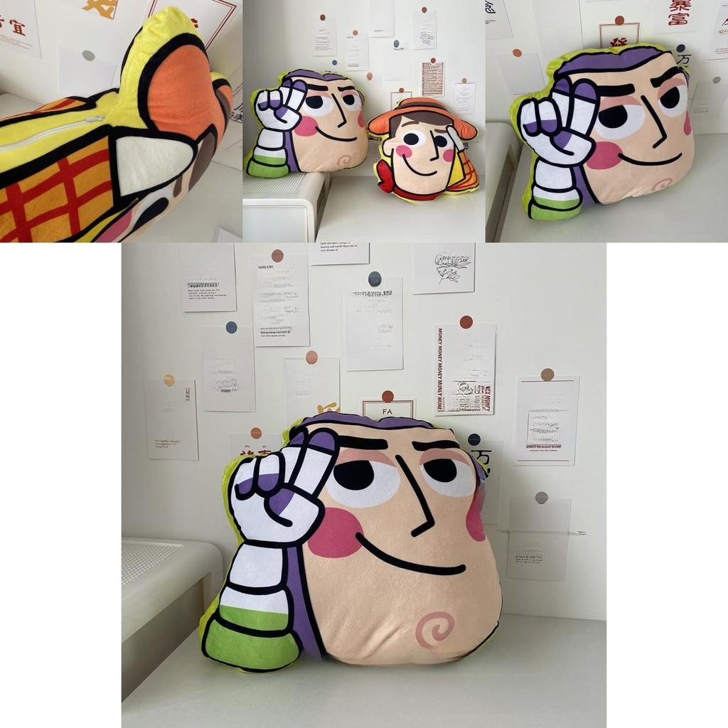 Toy Story Buzz Lightyear Woody Plush Pillow For Bed Sofa Couch Kids Room Decor