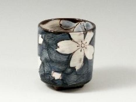 Посуда Арита, печь для обжига Кикусё, Орибэ, групповая чашка нодзакура 20805 (пара чашек)