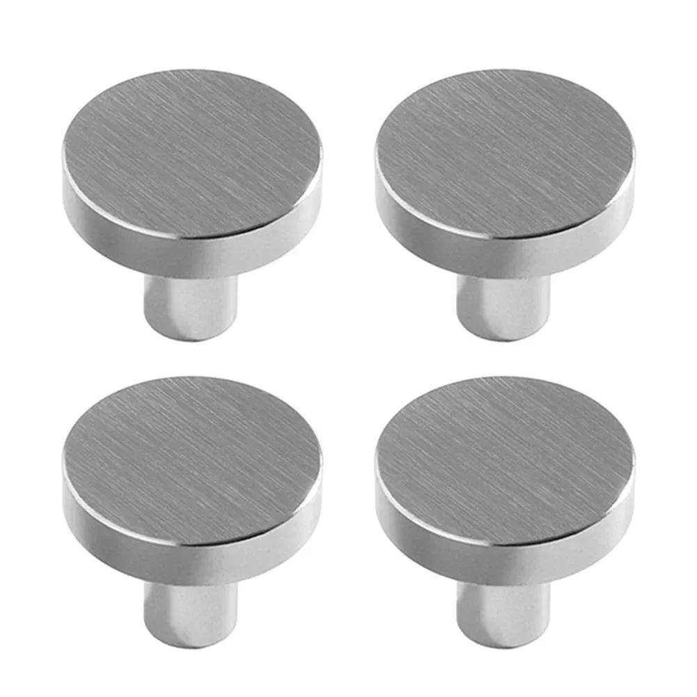 4 шт. ручка для шкафа, ручка для ящика, сменные круглые ручки с одним отверстием, ручки для шкафа, космическая алюминиевая фурнитура