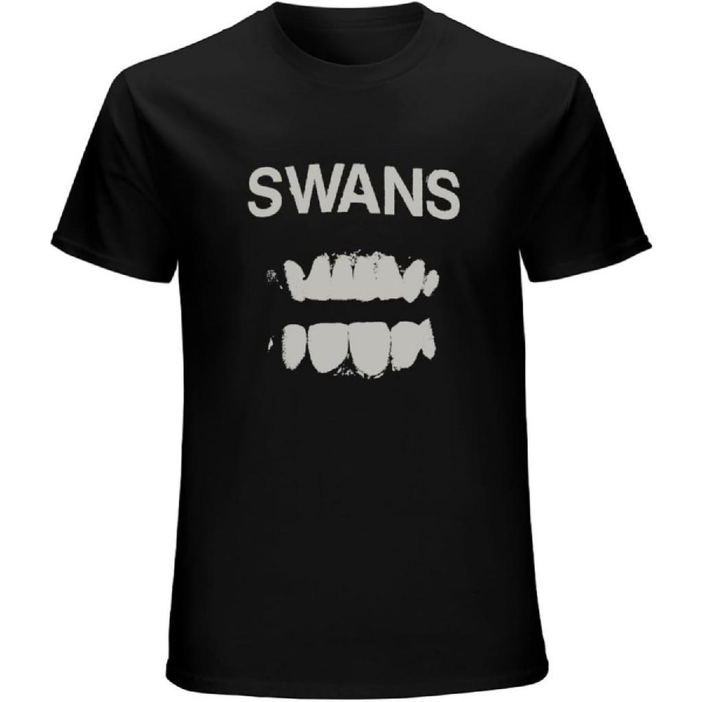 Swans - Punk No Wave - Music - High Weight - Soft Vinyl 100% Cotton Short Sleeve T-Shirt Black