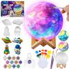 Paint Your Own Moon Lamp Kit, Cool Gifts DIY 3D Space Moon Night Light, Art Supplies Arts & Crafts Kit, Arts and Crafts for Kids Ages 8-12, Toys