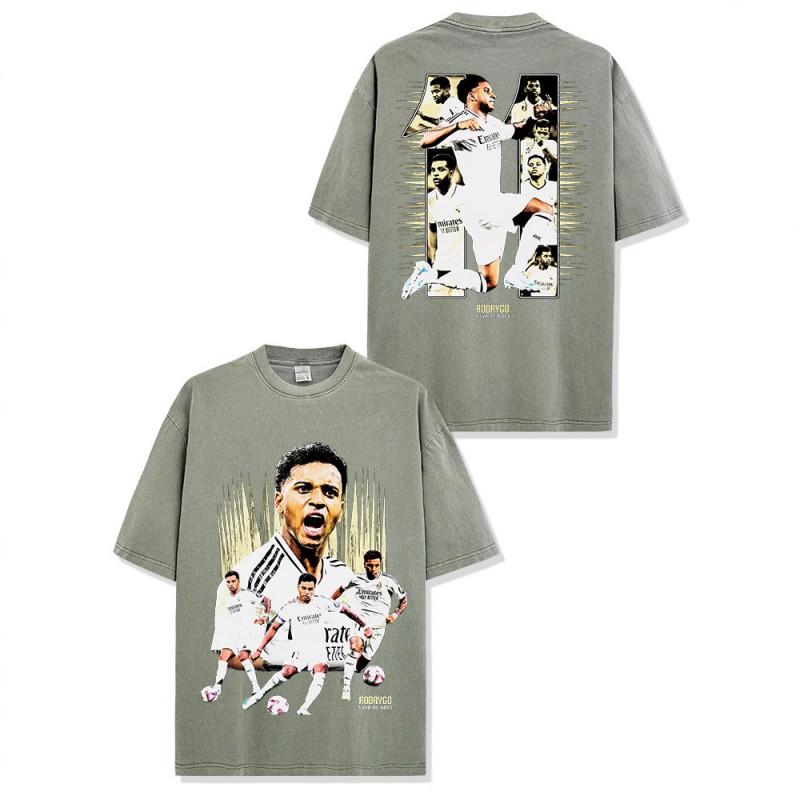 Mens Oversized Relaxed Fit Graphic Tee With 3D Sports Print Cotton Blend Short Sleeve T-Shirt Casual Wear