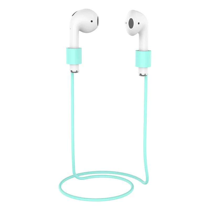 Earphone Strap for AirPods Wireless Headset Loop String Rope Anti-Lost Silicone Cable for Wireless Earphone Random Color