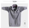 Men's Plus Size Zipper Sweatshirt Coat - 2024 Autumn/Winter Collection, Loose Thin Fit, Model 5083
