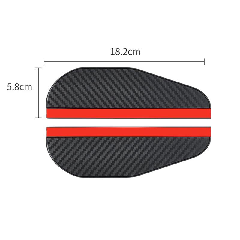 2pcs Car Rearview Mirror Rain Eyebrow Visor Carbon Fiber Side For Camry 55 Fiat 500 Carnival Ka4 Car Supplies Daewoo Lanos