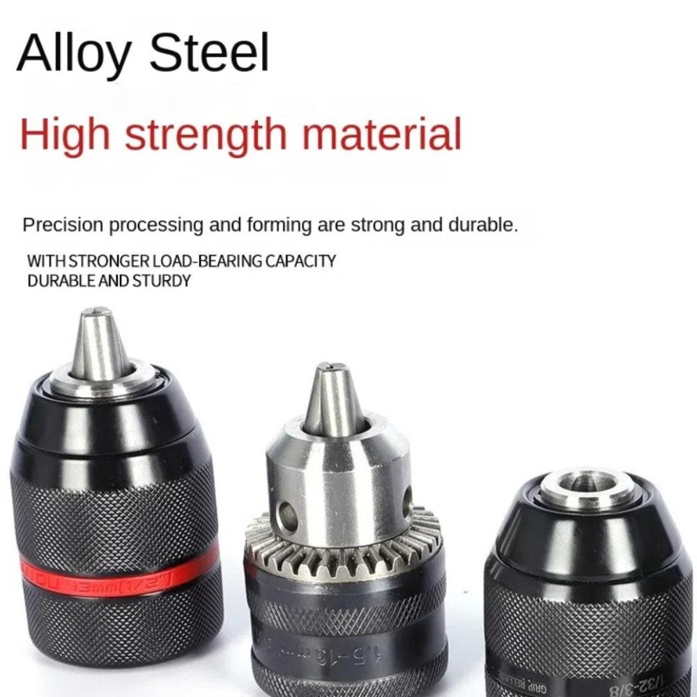 Специальный патрон для электрической дрели из цинкового сплава, ударная головка, адаптер для металлической ручной дрели, литиевая электрическая дрель