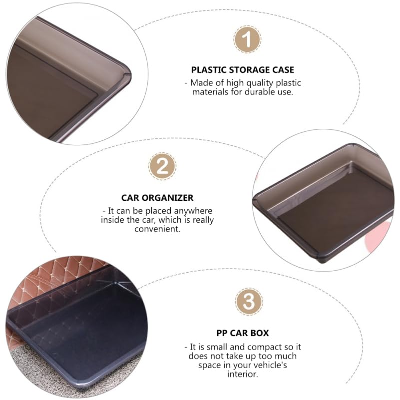 LIFKOME Car Glove Small Item Storage Compact and Lightweight x x Inches Box, Tray, Case, Plastic, Design, 15.00 12.00 2.36