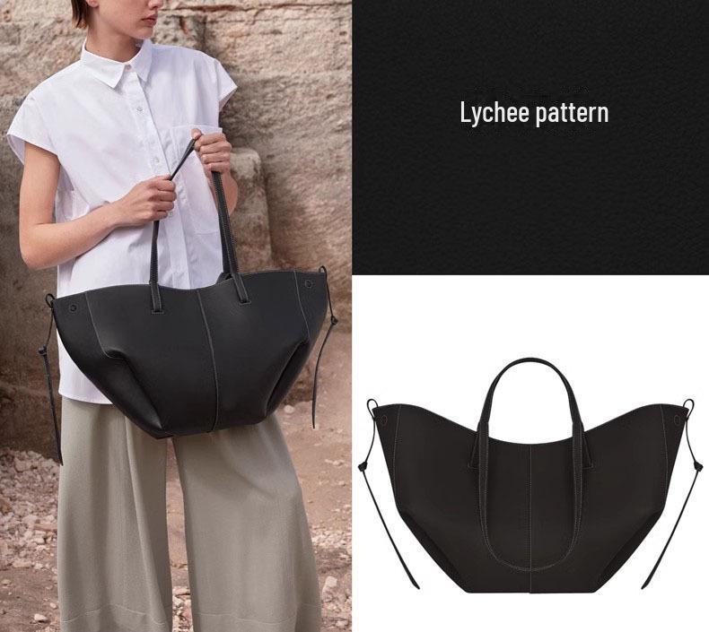 Женская сумка-тоут из натуральной французской кожи большой вместимости 2024 года