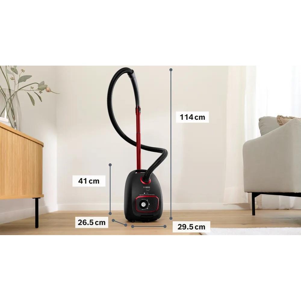 Bosch Bgb41Pow1 Bagged Vacuum Cleaner (850W; Black)